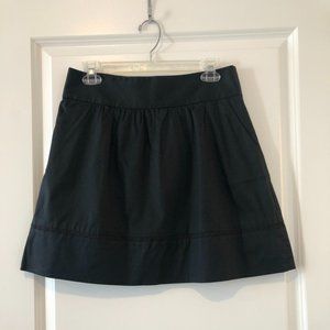 Black LOFT A-Line Skirt with Detail and Pockets